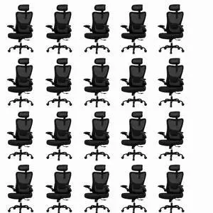 Ergonomic Office Chair, High Back Computer Desk Chair with Adjustable Lumbar Support and Headrest, Comfy Gaming Chair with 3D Armrests, Home Office Rolling Chair, Max Load 300 lbs, Pack of 20 Ergonomic Office Chair, High Back Computer Desk Chair with Adjustable Lumbar Support and Headrest, Comfy Gaming Chair with 3D Armrests, Home Office Rolling Chair, Max Load 300 lbs, Pack of 20