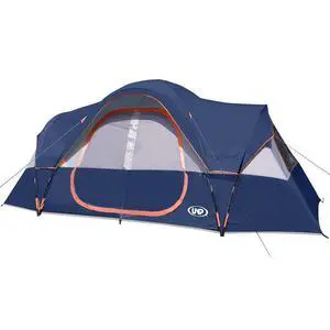 Camping Tent 10-Person-Family Tents, Parties, Music Festival Tent, Big, Easy Up, 5 Large Mesh Windows, Double Layer, 2 Room, Waterproof, Weather Resistant, 18ft x 9ft x78in Camping Tent 10-Person-Family Tents, Parties, Music Festival Tent, Big, Easy Up, 5 Large Mesh Windows, Double Layer, 2 Room, Waterproof, Weather Resistant, 18ft x 9ft x78in