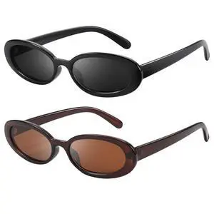 Sunglasses Womens Retro Oval Sunglasses for Women Men Fashion Small Oval Sun Glasses 90s Vintage Driving Shades Sunglasses Womens Retro Oval Sunglasses for Women Men Fashion Small Oval Sun Glasses 90s Vintage Driving Shades