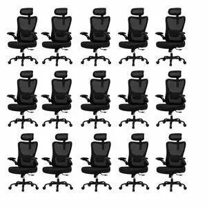 Ergonomic Office Chair, High Back Computer Desk Chair with Adjustable Lumbar Support and Headrest, Comfy Gaming Chair with 3D Armrests, Home Office Rolling Chair, Max Load 300 lbs, Pack of 15 Ergonomic Office Chair, High Back Computer Desk Chair with Adjustable Lumbar Support and Headrest, Comfy Gaming Chair with 3D Armrests, Home Office Rolling Chair, Max Load 300 lbs, Pack of 15