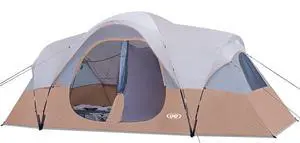 Camping Tent 10-Person-Family Tents, Parties, Music Festival Tent, Big, Easy Up, 5 Large Mesh Windows, Double Layer, 2 Room, Waterproof, Weather Resistant, 18ft x 9ft x78in Camping Tent 10-Person-Family Tents, Parties, Music Festival Tent, Big, Easy Up, 5 Large Mesh Windows, Double Layer, 2 Room, Waterproof, Weather Resistant, 18ft x 9ft x78in