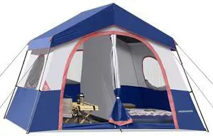 6-8 Person Camping Tent - Portable Family Cabin Tent for Camp, Windproof Fabric Camp Tent Outdoor for Hiking, Backpacking, Traveling 6-8 Person Camping Tent - Portable Family Cabin Tent for Camp, Windproof Fabric Camp Tent Outdoor for Hiking, Backpacking, Traveling