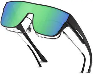 Polarized Sunglasses Fit Over Glasses for Men Women, Oversized Square UV Protection for Driving Outdoor Sports Polarized Sunglasses Fit Over Glasses for Men Women, Oversized Square UV Protection for Driving Outdoor Sports