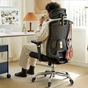 FlowLift Ergonomic Office Chair with 6D Armrest, Seat Depth Adjustment, Lumbar Support, Quiet Rubber Caster, High Back Mesh Desk Chair with 3D Headrest, Big and Tall Chair for Home Office FlowLift Ergonomic Office Chair with 6D Armrest, Seat Depth Adjustment, Lumbar Support, Quiet Rubber Caster, High Back Mesh Desk Chair with 3D Headrest, Big and Tall Chair for Home Office