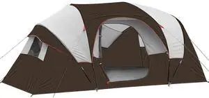 10 Person Camping Tent - Portable Easy Set Up Family Tent for Camp, Windproof Fabric Dome Tent Outdoor for Hiking, Backpacking, Traveling-14'x11'x74in(H) 10 Person Camping Tent - Portable Easy Set Up Family Tent for Camp, Windproof Fabric Dome Tent Outdoor for Hiking, Backpacking, Traveling-14'x11'x74in(H)