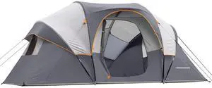 10 Person Camping Tent - Portable Easy Set Up Family Tent for Camp, Windproof Fabric Dome Tent Outdoor for Hiking, Backpacking, Traveling-14'x11'x74in(H) 10 Person Camping Tent - Portable Easy Set Up Family Tent for Camp, Windproof Fabric Dome Tent Outdoor for Hiking, Backpacking, Traveling-14'x11'x74in(H)
