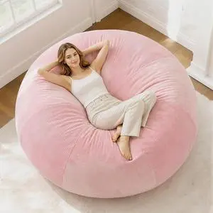 6FT Bean Bag Chair Teardrop Bean Bag Chairs for Adults beanbag with Memory Foam Filled with Dual-Tone Unique Combination Corduroy & Luxury Distressed Velvet Washable Cover,Corduroy Pink 6FT Bean Bag Chair Teardrop Bean Bag Chairs for Adults beanbag with Memory Foam Filled with Dual-Tone Unique Combination Corduroy & Luxury Distressed Velvet Washable Cover,Corduroy Pink