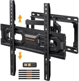 Full Motion TV Wall Mount for 26-65 inch TVs, TV Bracket Supports Swivel Articulating Level Extension Tilt Arms, Max VESA 400x400mm up to 99lbs, 16" Wood Studs, PGMFK4 Full Motion TV Wall Mount for 26-65 inch TVs, TV Bracket Supports Swivel Articulating Level Extension Tilt Arms, Max VESA 400x400mm up to 99lbs, 16" Wood Studs, PGMFK4