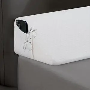 Queen Size Bed Wedge Pillow for Headboard, Bed Gap Filler(0-8"), Memory Foam Mattress Wedge Pillow Triangle Bloster for Sleeping, Close The Gap Between Headboard and Mattress Space Filler Queen Size Bed Wedge Pillow for Headboard, Bed Gap Filler(0-8"), Memory Foam Mattress Wedge Pillow Triangle Bloster for Sleeping, Close The Gap Between Headboard and Mattress Space Filler