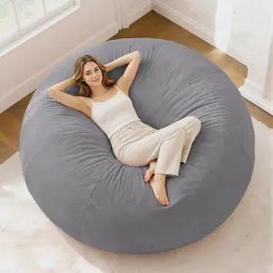 6FT Bean Bag Chair Teardrop Bean Bag Chairs for Adults beanbag with Memory Foam Filled with Dual-Tone Unique Combination Corduroy & Luxury Distressed Velvet Washable Cover,Corduroy Dark Grey 6FT Bean Bag Chair Teardrop Bean Bag Chairs for Adults beanbag with Memory Foam Filled with Dual-Tone Unique Combination Corduroy & Luxury Distressed Velvet Washable Cover,Corduroy Dark Grey