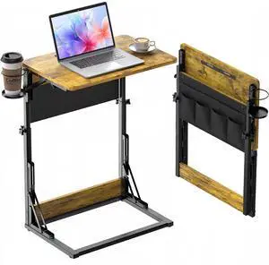 Adjustable TV Tray Table Easy Assembly Folding Desk with Cup Holder, Storage Bag & Tablet Slot, Height Adjustable TV Tray for Bed, Couch & Living Room with Space-Saving Design Adjustable TV Tray Table Easy Assembly Folding Desk with Cup Holder, Storage Bag & Tablet Slot, Height Adjustable TV Tray for Bed, Couch & Living Room with Space-Saving Design