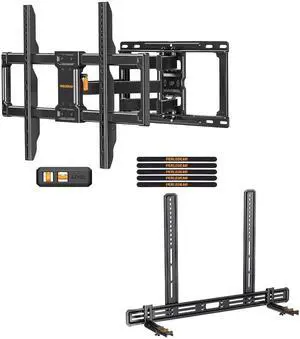 UL Listed Full Motion TV Wall Mount for Most 4284 inch Flat Curved TVs up to 132 lbs PGLF12, Soundbar Mount with Holes/Without Holes up to 13.2 lbs PGSM03B UL Listed Full Motion TV Wall Mount for Most 4284 inch Flat Curved TVs up to 132 lbs PGLF12, Soundbar Mount with Holes/Without Holes up to 13.2 lbs PGSM03B