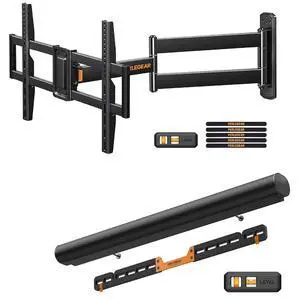 Corner TV Wall Mount Long Arm TV Mount Bracket for 32-75 Inch TVs-Full Motion PGLF18, Soundbar Wall Mount Compatible with Sonos Arc and Sonos Arc Ultra PGSM07B Corner TV Wall Mount Long Arm TV Mount Bracket for 32-75 Inch TVs-Full Motion PGLF18, Soundbar Wall Mount Compatible with Sonos Arc and Sonos Arc Ultra PGSM07B