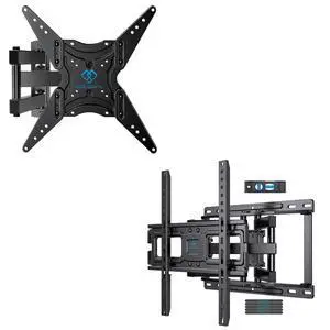 Full Motion TV Wall Mount for 26-60 Inch TVs & TV Wall Mount Full Motion for 32-65 Inch Flat Curved Screen TVs Full Motion TV Wall Mount for 26-60 Inch TVs & TV Wall Mount Full Motion for 32-65 Inch Flat Curved Screen TVs