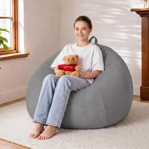 2FT Bean Bag Chair Teardrop Bean Bag Chairs for Adults beanbag with Memory Foam Filled with Dual-Tone Unique Combination Corduroy & Luxury Distressed Velvet Washable Cover,Corduroy Dark Grey 2FT Bean Bag Chair Teardrop Bean Bag Chairs for Adults beanbag with Memory Foam Filled with Dual-Tone Unique Combination Corduroy & Luxury Distressed Velvet Washable Cover,Corduroy Dark Grey