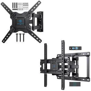 UL Listed Full Motion TV Wall Mount for Most 26-60 inch Flat Curved OLED 4K TVs & PSMFK9 TV Wall Mount Full Motion for 32-65 Inch Flat Curved Screen TVs UL Listed Full Motion TV Wall Mount for Most 26-60 inch Flat Curved OLED 4K TVs & PSMFK9 TV Wall Mount Full Motion for 32-65 Inch Flat Curved Screen TVs