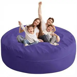 XX-Large Bean Bag Chair: Giant 7' Memory Foam Furniture Bean Bag Chairs for Adults with Microfiber Cover 7Ft (Purple) XX-Large Bean Bag Chair: Giant 7' Memory Foam Furniture Bean Bag Chairs for Adults with Microfiber Cover 7Ft (Purple)