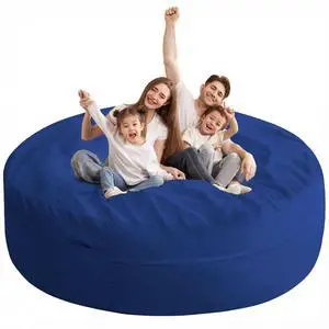 XX-Large Bean Bag Chair: Giant 7' Memory Foam Furniture Bean Bag Chairs for Adults with Microfiber Cover 7Ft (Blue) XX-Large Bean Bag Chair: Giant 7' Memory Foam Furniture Bean Bag Chairs for Adults with Microfiber Cover 7Ft (Blue)