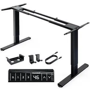 Electric Standing Desks Frame with 265 lbs Dual Motor,Thick T-Shaped Desk Legs Made of Automotive Grade Steel,for Max 90x31.5 Desktop, Height Adjustable Desk Frame for Home Office, Frame Only Electric Standing Desks Frame with 265 lbs Dual Motor,Thick T-Shaped Desk Legs Made of Automotive Grade Steel,for Max 90x31.5 Desktop, Height Adjustable Desk Frame for Home Office, Frame Only