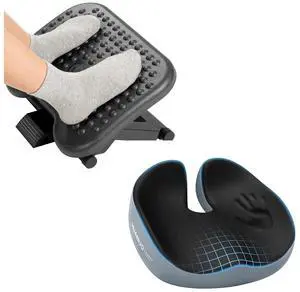 Adjustable Desk Footrest, Seat Cushion for Office Chair Adjustable Desk Footrest, Seat Cushion for Office Chair