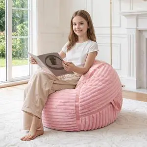 Bean Bag Chair 2FT Bean Bag Chairs with Memory Foam Filled,2' Small Comfy Beanbag Chair with Soft Faux Fur Cover,Comfy Bean Bag Sofa for Classroom,Living Room,Game Room,Bedroom-Pink Bean Bag Chair 2FT Bean Bag Chairs with Memory Foam Filled,2' Small Comfy Beanbag Chair with Soft Faux Fur Cover,Comfy Bean Bag Sofa for Classroom,Living Room,Game Room,Bedroom-Pink
