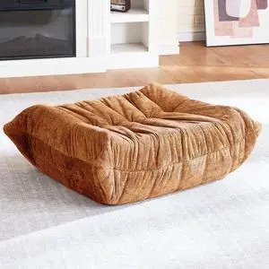 Bean Bag Ottoman,Foot Rest,Fireside Chair Memory Foam Lazy Bean Bag Sofa for Living Room,Bedroom,Dorm,Office (Ottoman-Brown) Bean Bag Ottoman,Foot Rest,Fireside Chair Memory Foam Lazy Bean Bag Sofa for Living Room,Bedroom,Dorm,Office (Ottoman-Brown)