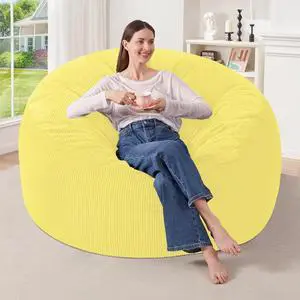 3FT Bean Bag Chair,Giant Bean Bag Chairs for Adults,Big Bean Bags with Memory Foam Filled, Large Beanbag Chairs with Soft Corduroy Cover 3FT Bean Bag Chair,Giant Bean Bag Chairs for Adults,Big Bean Bags with Memory Foam Filled, Large Beanbag Chairs with Soft Corduroy Cover