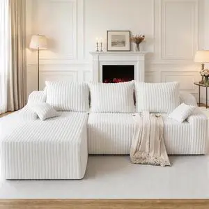 94" L-Shape Modular Sectional Sofa Couch for Living Room, No Assembly Required, Boneless Couch with Deep Seat for Living Room Bedroom, No Assembly Required (Beige,Left) 94" L-Shape Modular Sectional Sofa Couch for Living Room, No Assembly Required, Boneless Couch with Deep Seat for Living Room Bedroom, No Assembly Required (Beige,Left)