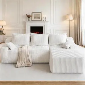 94" L-Shape Modular Sectional Sofa Couch for Living Room, No Assembly Required, Boneless Couch with Deep Seat for Living Room Bedroom, No Assembly Required (Beige,Right) 94" L-Shape Modular Sectional Sofa Couch for Living Room, No Assembly Required, Boneless Couch with Deep Seat for Living Room Bedroom, No Assembly Required (Beige,Right)