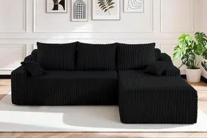 94'' Cloud Sectional Couch, Boneless Sofa with Deep Seat, Modular Comfy L-Shape Couch with Chaise for Living Room Bedroom, No Assembly Required(Black,Right Facing Chaise) 94'' Cloud Sectional Couch, Boneless Sofa with Deep Seat, Modular Comfy L-Shape Couch with Chaise for Living Room Bedroom, No Assembly Required(Black,Right Facing Chaise)
