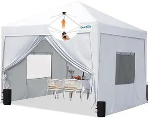 Privacy 10x10 Pop Up Canopy with Sidewalls & Mesh Windows | One-person Easy Setup, Roll-up Ventilated Mesh Windows, Waterproof Enclosed Canopy, Includes Roller Bag Privacy 10x10 Pop Up Canopy with Sidewalls & Mesh Windows | One-person Easy Setup, Roll-up Ventilated Mesh Windows, Waterproof Enclosed Canopy, Includes Roller Bag