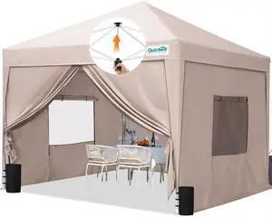 Privacy 6.6x6.6 Pop Up Canopy with Sidewalls & Mesh Windows | One-person Easy Setup, Roll-up Ventilated Mesh Windows, Waterproof Enclosed Canopy, Includes Roller Bag Privacy 6.6x6.6 Pop Up Canopy with Sidewalls & Mesh Windows | One-person Easy Setup, Roll-up Ventilated Mesh Windows, Waterproof Enclosed Canopy, Includes Roller Bag