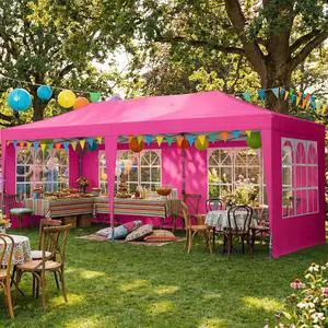 10x20 Pop up Canopy Tent with Church Sidewalls | Easy Up Instant Shelter, Ideal for Backyard Party, Wedding, Outdoor Events, Commercial Vendor with Roller Bag 10x20 Pop up Canopy Tent with Church Sidewalls | Easy Up Instant Shelter, Ideal for Backyard Party, Wedding, Outdoor Events, Commercial Vendor with Roller Bag