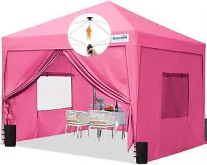 Privacy 8x8 Pop Up Canopy with Sidewalls & Mesh Windows | One-person Easy Setup, Roll-up Ventilated Mesh Windows, Waterproof Enclosed Canopy, Includes Roller Bag Privacy 8x8 Pop Up Canopy with Sidewalls & Mesh Windows | One-person Easy Setup, Roll-up Ventilated Mesh Windows, Waterproof Enclosed Canopy, Includes Roller Bag