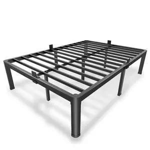 MAF 14 Inch Full Size Metal Platform Bed Frame with Round Corner Legs | Mattress Baffle, 3000 LBS Heavy Duty Steel Slat Support, Noise Free, No Box Spring Needed, Easy Assembly, 12.4" Storage Space MAF 14 Inch Full Size Metal Platform Bed Frame with Round Corner Legs | Mattress Baffle, 3000 LBS Heavy Duty Steel Slat Support, Noise Free, No Box Spring Needed, Easy Assembly, 12.4" Storage Space