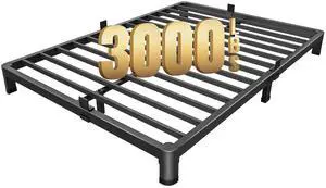MAF 4 Inch Full Size Metal Platform Bed Frame with Round Corner Legs | Mattress Slide Stopper, 3000 LBS Heavy Duty Steel Slats Support, Noise Free, No Box Spring Needed, Easy Assembly, Anti-Slip MAF 4 Inch Full Size Metal Platform Bed Frame with Round Corner Legs | Mattress Slide Stopper, 3000 LBS Heavy Duty Steel Slats Support, Noise Free, No Box Spring Needed, Easy Assembly, Anti-Slip