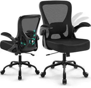 AreShark Office Chair - Ergonomic Breathable Mesh Desk Chair with Adjustable Lumbar Support and Flip-up Armrests - Executive High Back Rolling Swivel Comfortable Computer Gaming Chair for Home Office AreShark Office Chair - Ergonomic Breathable Mesh Desk Chair with Adjustable Lumbar Support and Flip-up Armrests - Executive High Back Rolling Swivel Comfortable Computer Gaming Chair for Home Office
