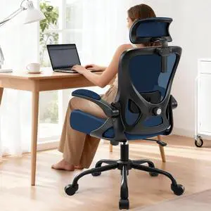 AreShark Office Chair - Ergonomic Desk Chair Breathable Mesh Chair with 2D Headrest & Adjustable Lumbar Support - Executive High Back Rolling Swivel Computer Gaming Chair with Wheels Flip-up Armrests AreShark Office Chair - Ergonomic Desk Chair Breathable Mesh Chair with 2D Headrest & Adjustable Lumbar Support - Executive High Back Rolling Swivel Computer Gaming Chair with Wheels Flip-up Armrests