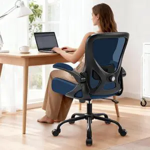 AreShark Office Chair - Ergonomic Breathable Mesh Desk Chair with Adjustable Lumbar Support and Flip-up Armrests - Executive High Back Rolling Swivel Comfortable Computer Gaming Chair for Home Office AreShark Office Chair - Ergonomic Breathable Mesh Desk Chair with Adjustable Lumbar Support and Flip-up Armrests - Executive High Back Rolling Swivel Comfortable Computer Gaming Chair for Home Office