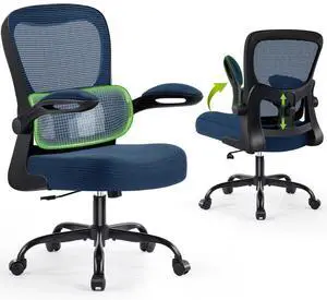 AreShark Office Chair Ergonomic Desk Chairs with Adjustable Lumbar Support, High Back Breathable Mesh Chair with Wheels& Flip-up Armrests,Rolling Swivel Comfy Task Computer Chair for Home Work Gaming AreShark Office Chair Ergonomic Desk Chairs with Adjustable Lumbar Support, High Back Breathable Mesh Chair with Wheels& Flip-up Armrests,Rolling Swivel Comfy Task Computer Chair for Home Work Gaming
