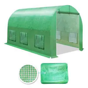 YardGrow Greenhouse Replacement Cover Larger Walk in Outdoor Plant Gardening Greenhouse (Frame Does NOT Included) (Green, 12'x7'x7') YardGrow Greenhouse Replacement Cover Larger Walk in Outdoor Plant Gardening Greenhouse (Frame Does NOT Included) (Green, 12'x7'x7')