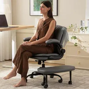 AreShark Cross Legged Office Chair,ADHD Criss Cross Desk Chair with Wheels & Stretchable Rotating Footrest,Height Adjustable Wide Yoga Kneeling Meditation Chair with Flip-up Armrests Back Support AreShark Cross Legged Office Chair,ADHD Criss Cross Desk Chair with Wheels & Stretchable Rotating Footrest,Height Adjustable Wide Yoga Kneeling Meditation Chair with Flip-up Armrests Back Support