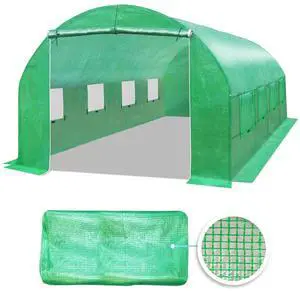 YardGrow Greenhouse Replacement Cover Larger Walk in Outdoor Plant Gardening Greenhouse (Frame Does NOT Included) (Green, 20'x10'x7') YardGrow Greenhouse Replacement Cover Larger Walk in Outdoor Plant Gardening Greenhouse (Frame Does NOT Included) (Green, 20'x10'x7')