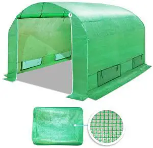 YardGrow Greenhouse Replacement Cover Larger Walk in Outdoor Plant Gardening Greenhouse, Cover ONLY, Frame Does NOT Included (Green, 10x7x6 FT) YardGrow Greenhouse Replacement Cover Larger Walk in Outdoor Plant Gardening Greenhouse, Cover ONLY, Frame Does NOT Included (Green, 10x7x6 FT)