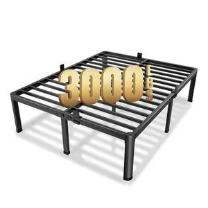 MAF 12 Inch King Metal Platform Bed Frame with Round Corner Legs | Mattress Slide Stopper, 3000 LBS Heavy Duty Steel Slats Support, No Box Spring Needed, Noise Free, 10.4" Storage Space MAF 12 Inch King Metal Platform Bed Frame with Round Corner Legs | Mattress Slide Stopper, 3000 LBS Heavy Duty Steel Slats Support, No Box Spring Needed, Noise Free, 10.4" Storage Space