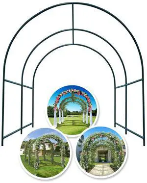 YardGrow Large Garden Support Arch Frame Climbing Plant Arch Arbor for Various Climbing Plant Roses Vines Birthday Wedding Party Decoration Pergola Frame (6.5 x 7 x 7.2ft) YardGrow Large Garden Support Arch Frame Climbing Plant Arch Arbor for Various Climbing Plant Roses Vines Birthday Wedding Party Decoration Pergola Frame (6.5 x 7 x 7.2ft)