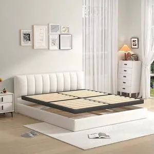MAF Cal King Size Box Spring 2 Inch with Round Corners and Wooden Slats | Low Profile Bunkie Board, Bed Slat Replacement, 3500 lbs Black Heavy Duty Metal Mattress Protection Foundation, Easy Assembly MAF Cal King Size Box Spring 2 Inch with Round Corners and Wooden Slats | Low Profile Bunkie Board, Bed Slat Replacement, 3500 lbs Black Heavy Duty Metal Mattress Protection Foundation, Easy Assembly