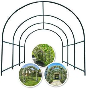 YardGrow Large Garden Support Arch Frame Climbing Plant Arch Arbor for Various Climbing Plant Roses Vines Birthday Wedding Party Decoration Pergola (9.8 x 7 x 7.2ft) YardGrow Large Garden Support Arch Frame Climbing Plant Arch Arbor for Various Climbing Plant Roses Vines Birthday Wedding Party Decoration Pergola (9.8 x 7 x 7.2ft)