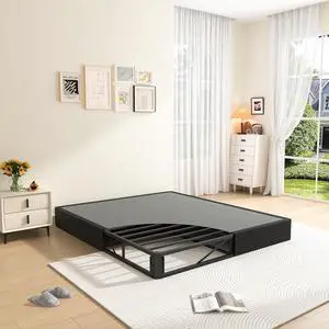 MAF King Box Spring 10 Inch High Profile Metal Bed Base with Fabric Cover | 3500 lbs Black Heavy Duty Support, Round Corner Design, Metal Mattress Foundation, No Squeaky, Easy Assembly, Noise Free MAF King Box Spring 10 Inch High Profile Metal Bed Base with Fabric Cover | 3500 lbs Black Heavy Duty Support, Round Corner Design, Metal Mattress Foundation, No Squeaky, Easy Assembly, Noise Free