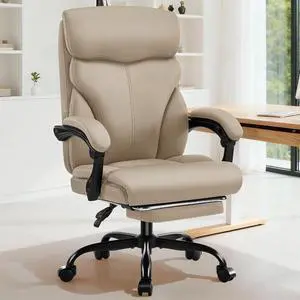 AreShark Office Chair - Ergonomic Comfortable High Back Computer Desk Chair with Foot Rest - Executive Breathable Swivel Rolling Reclining Leather Chair with Lumbar Support for Home Gaming Relaxing AreShark Office Chair - Ergonomic Comfortable High Back Computer Desk Chair with Foot Rest - Executive Breathable Swivel Rolling Reclining Leather Chair with Lumbar Support for Home Gaming Relaxing